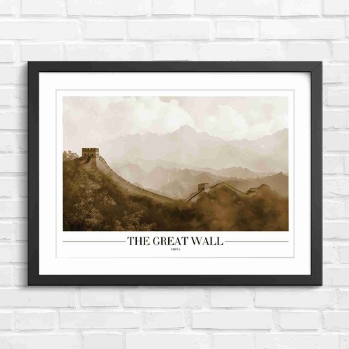 Chinese great wall mountains - great,