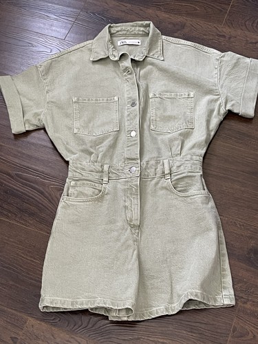 Zara khaki denim - denim, short
