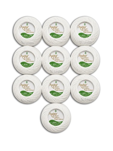 White anchor pearl cotton - pearl,