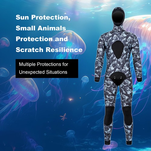 3mm spearfishing wetsuit - spearfishing, 2