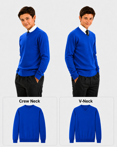 Boys kids school jumper - school, crew