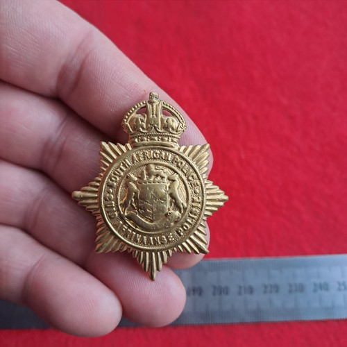 South african police cap badge - police,
