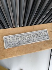 WINCHESTER Cartridge and Guns vintage Plaque Sign rare  Wall Decor polsihed. 