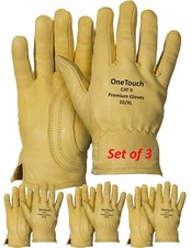Leather gloves driver - leather, work