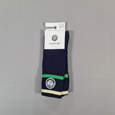 Lacoste Roland Garros Club Ankle Socks Navy Blue 5.5- 8 UK Stretch Cotton RA6364