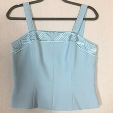 CONDICI Top Pale Blue Beaded Embroidered Back Zip Lined Wedding Guest MOTB 10