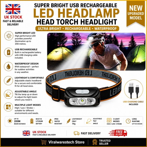 Super bright usb rechargeable - super,