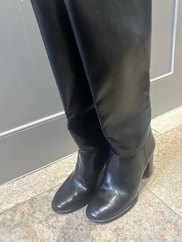 Women black faux - black,