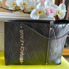 AMAZING  VERSACE JEANS BLACK BAG NEW WITH TAGS BEAUTIFUL GENUINE