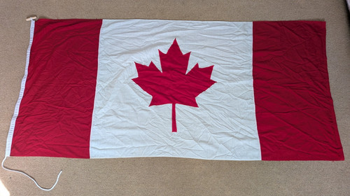 Vintage large canada flag 6ft - large,