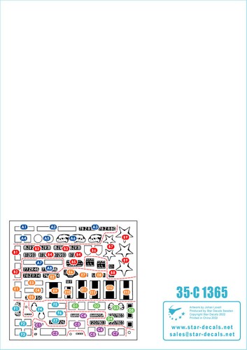 Star decals c1365 35 - star,