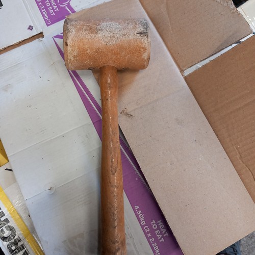 50mm raw hide leather mallet - leather,