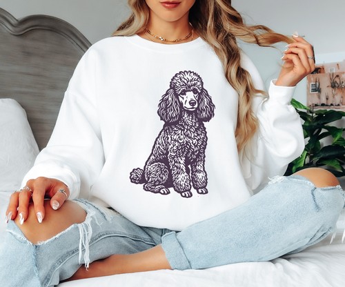 Funny poodle womens sweatshirt - poodle,