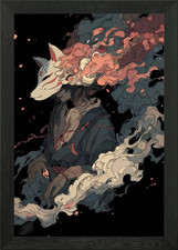 Fox Mask Character in Dark