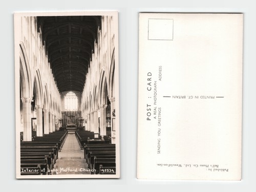 Postcard interior of - interior, long