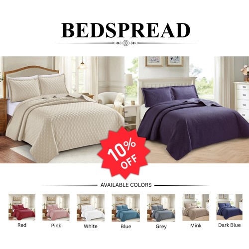 Piece quilted bedspread - piece,