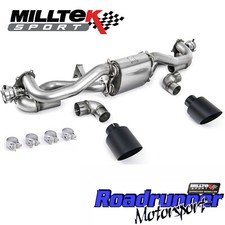 Milltek Porsche Cayman 718 GT4 Exhaust Black Tips SSXPO155 Pre Feb 2020 Models