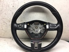 VW PASSAT B7 CC GT PASSAT MULTI STEERING WHEEL LEATHER SWITCHES BLACK