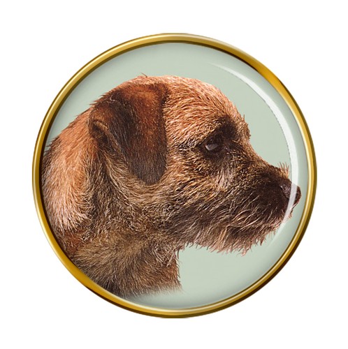 Border terrier dog lapel pin - lapel,