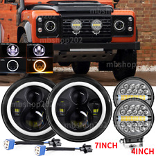 Pair 7'' Led headlight & 2x