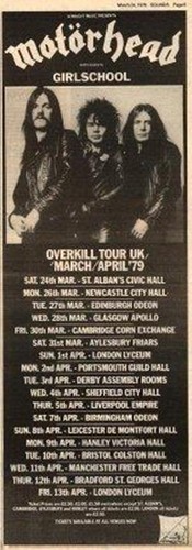 Motorhead march april tour - motorhead,