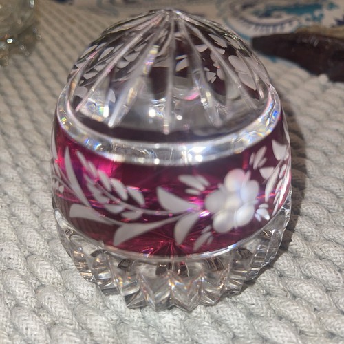 Cranberry ruby cut clear - cut, to