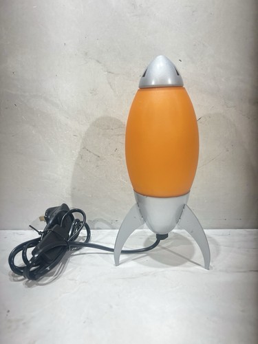Vintage orange glass - glass, rocket