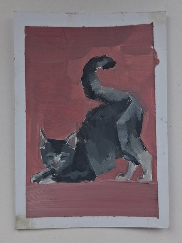 Aceo atc oil - aceo, paint