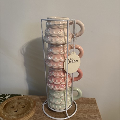 Espresso coffee cup stack pink - espresso,