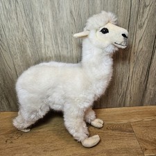 Hansa Alpaca Standing Plush Soft Toy Llama Sheep Plush Realistic Life Like Farm