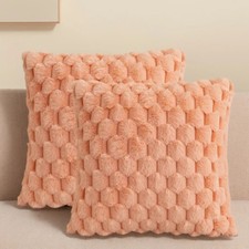 Pack of 2 Faux Fur Cushion