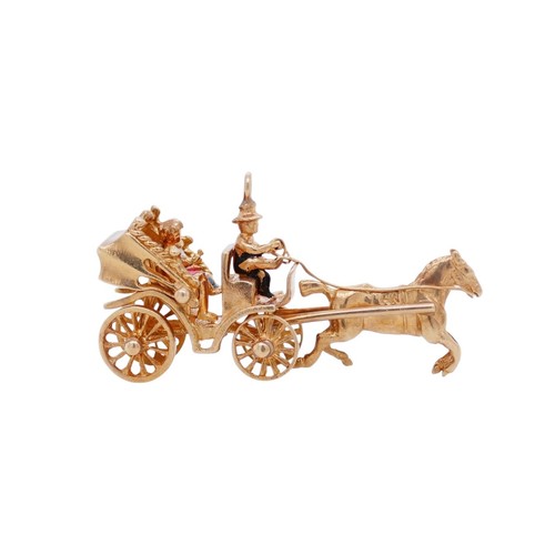 Vintage 14k gold articulated - gold,