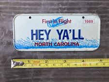VINTAGE 5” MINI USA METAL BICYCLE LICENCE PLATE NORTH CAROLINA SCHWINN KRATE