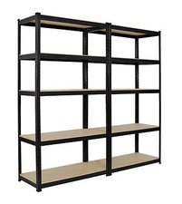 2x Heavy Duty Boltless Shelving Rack 5 Tier Home Greenhouse Shop Display Garage 