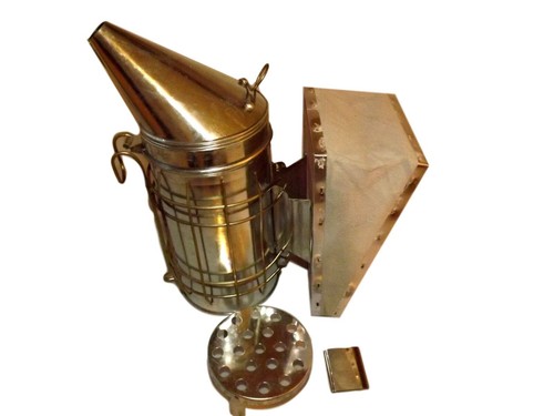 Bee smoker galvanised steel - smoker,