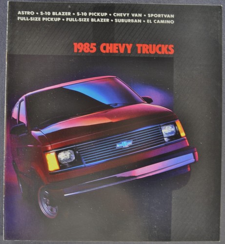 1985 chevrolet truck brochure - chevrolet,