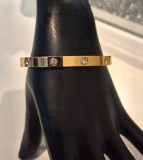 yellow gold plated bangle bnwt