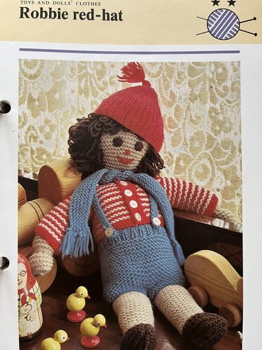 Knitting pattern boy doll - -,