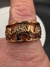 Rose Gold Elephant Ring