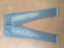 Top Shop Faded Denim Drainpipe