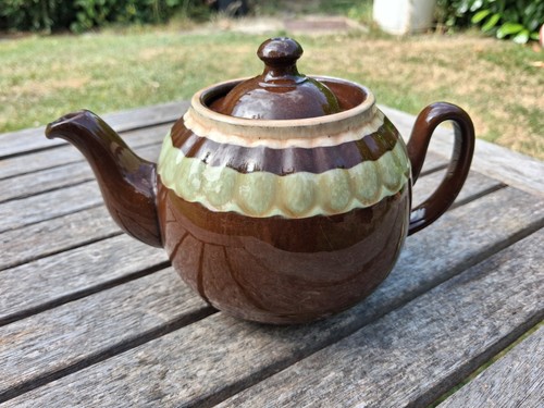 Vintage teapot england brown - england,