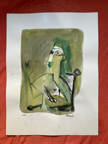 Picasso painting drawing - -,