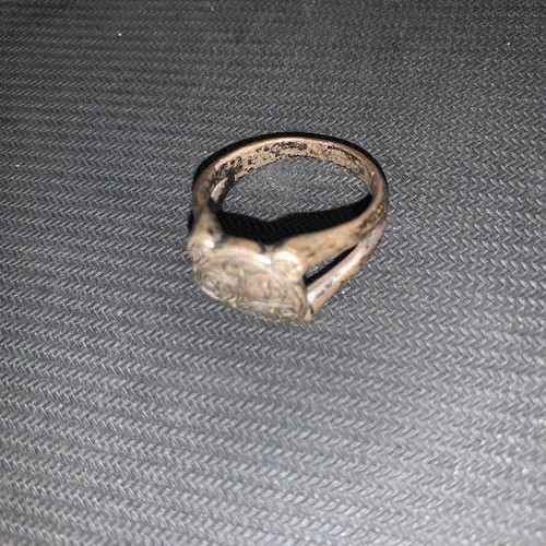 Vintage silver ring with - vintage,