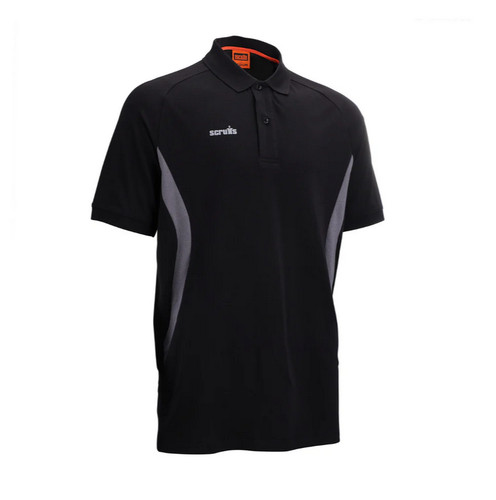 Scruffs tech polo mens black - scruffs,