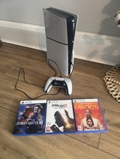 Sony PlayStation 5 Slim 1TB White Game Console Disc Version PS5