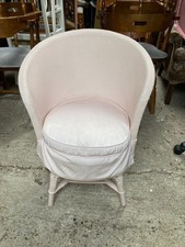Woven Pink Bedroom Chair with