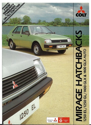 Mitsubishi colt mirage 1983 - colt, 1983-84