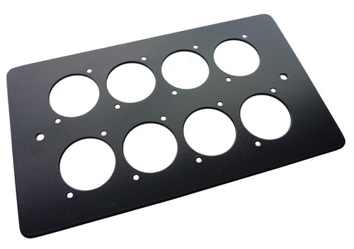 Xlr hole black coated - ,