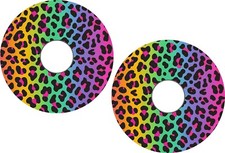 Wheelchair Spoke GuardS RAINBOW LEOPARD PRINT Custom Designs Personalised