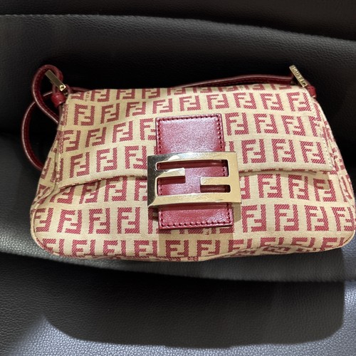 Vintage fendi red zucca canvas - vintage,